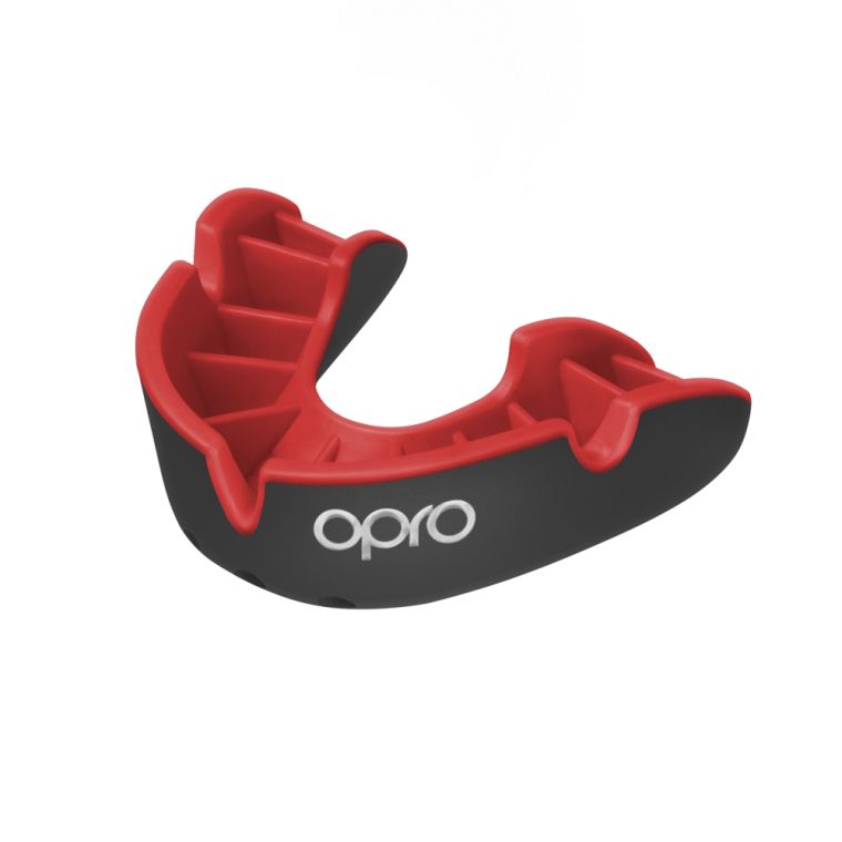 Mouth Guard OPRO Silver - red/black