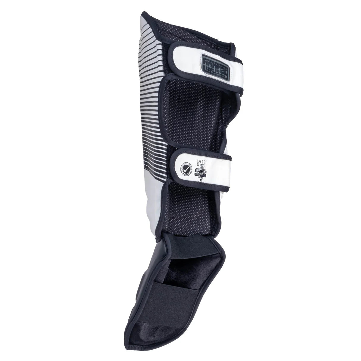 Fighter Thai Ergo Shin Guards PRO Edition - white, FSG-004PRO-01