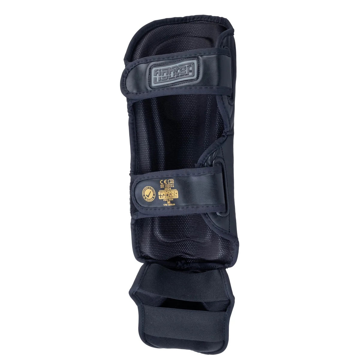 Fighter Thai Ergo Shin Guards - black/gold, FSG-004-TRP-0212