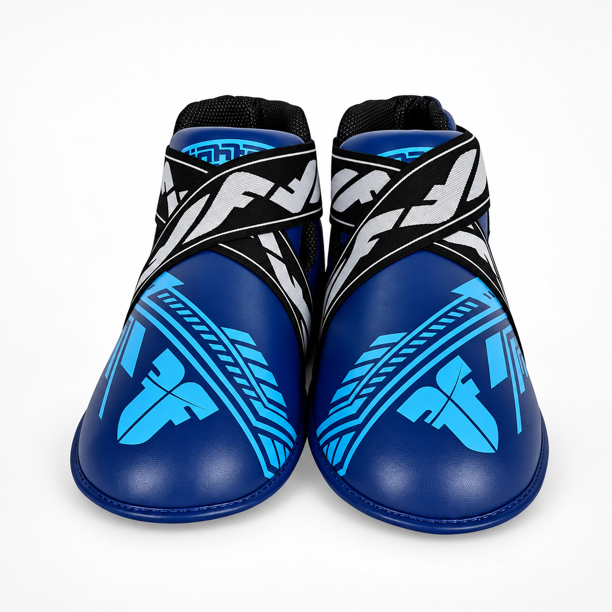 Equipo de protección para pies de luchador, edición SGP, color azul