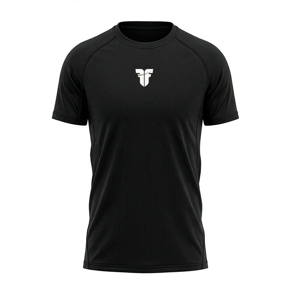 Camiseta de entrenamiento de combate, color negro y blanco, FTSF-01W