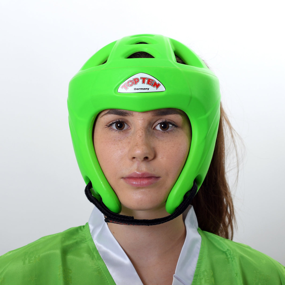 Top Ten Neon Green Avantgarde Head Guard
