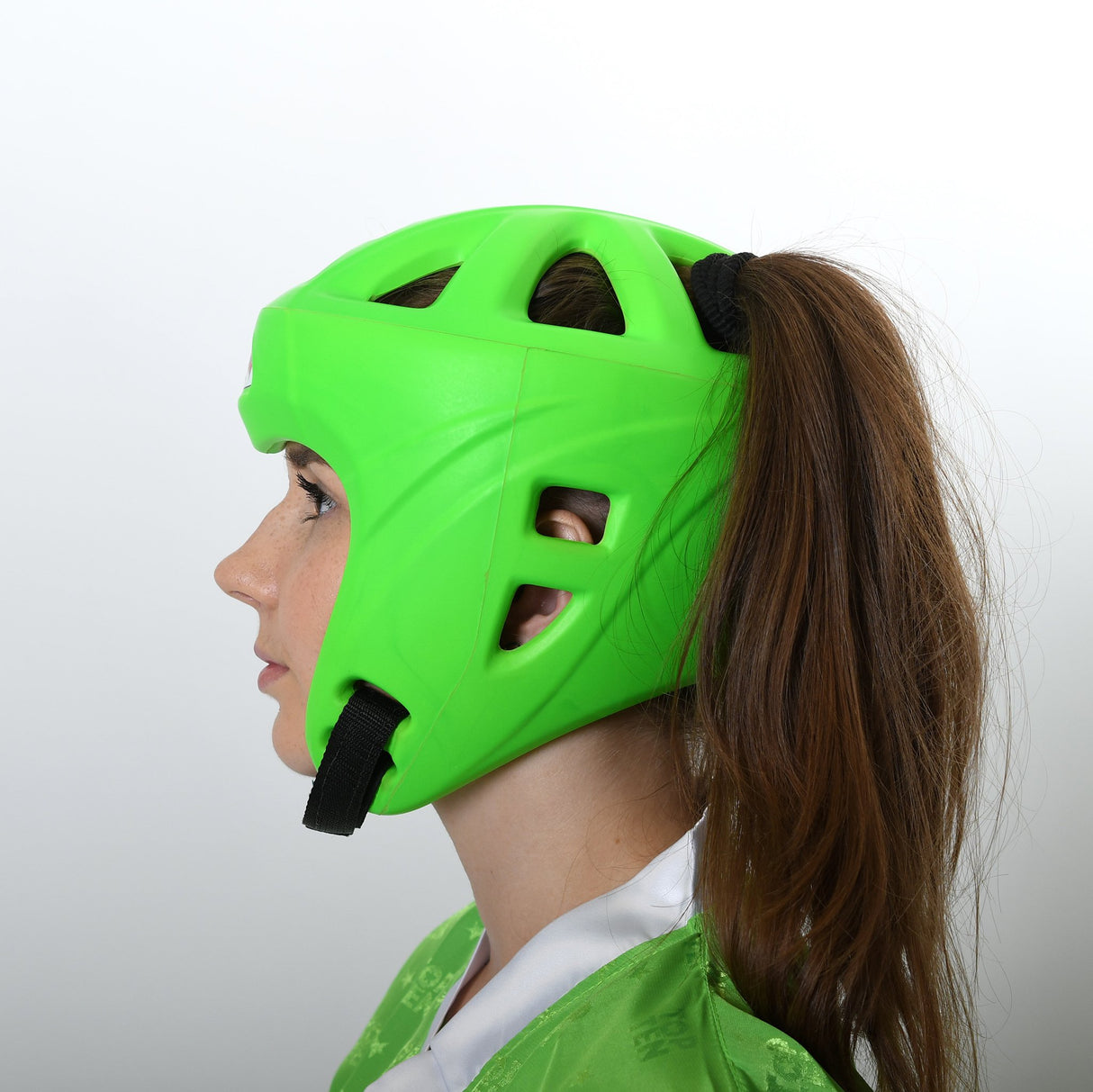 Top Ten Neon Green Avantgarde Head Guard