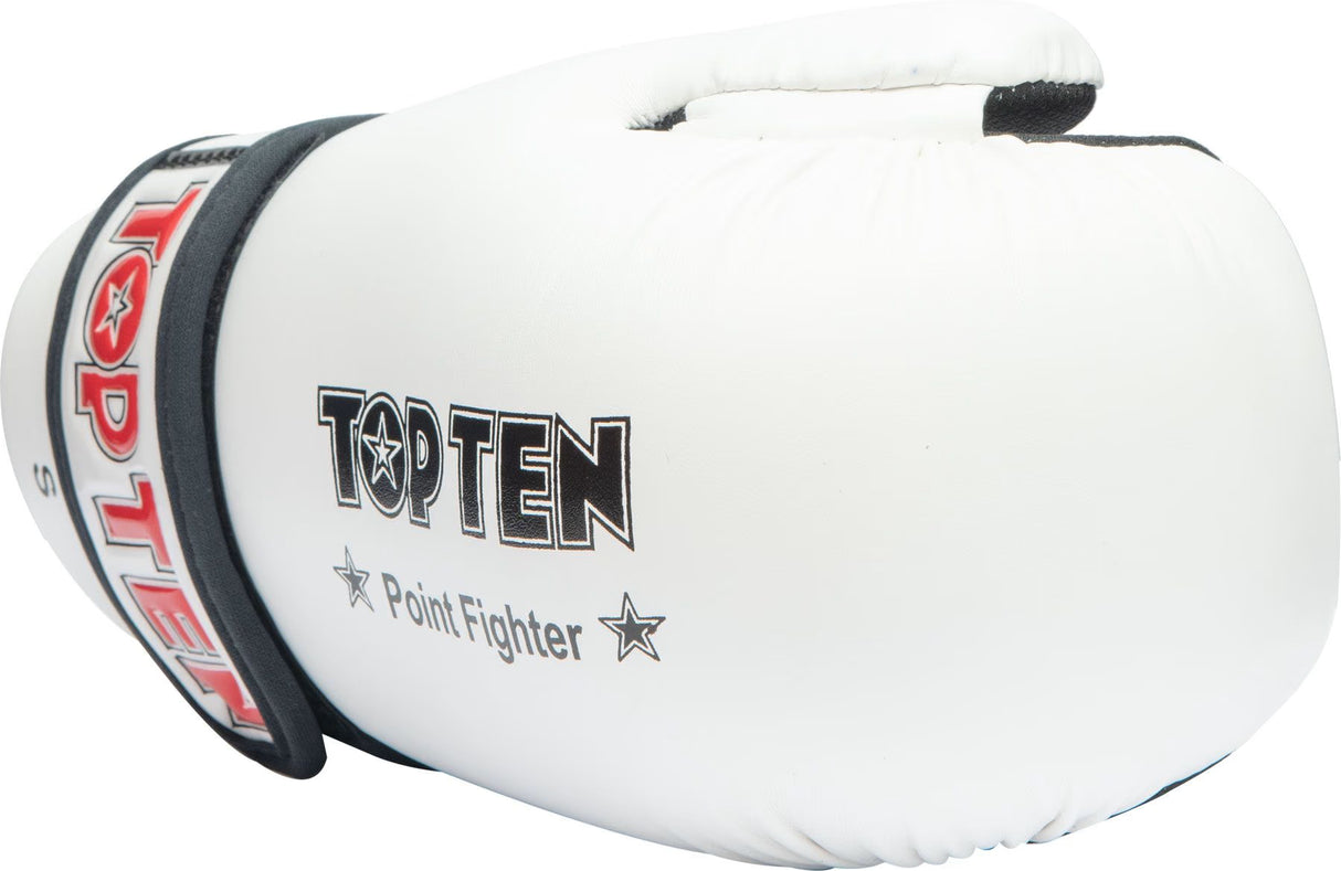 Top Ten Point Fighter Gloves - white