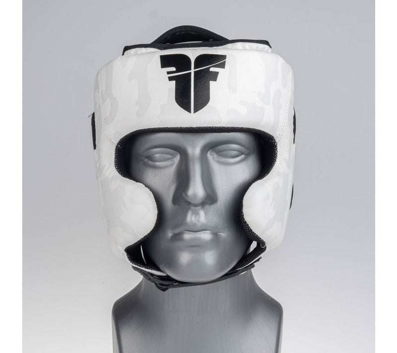 Headguard Fighter Sparring Pro - white/camo