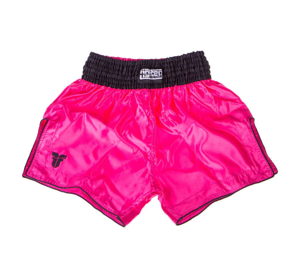 Fighter Thai Shorts Bangkok Plain - pink/black, FP06