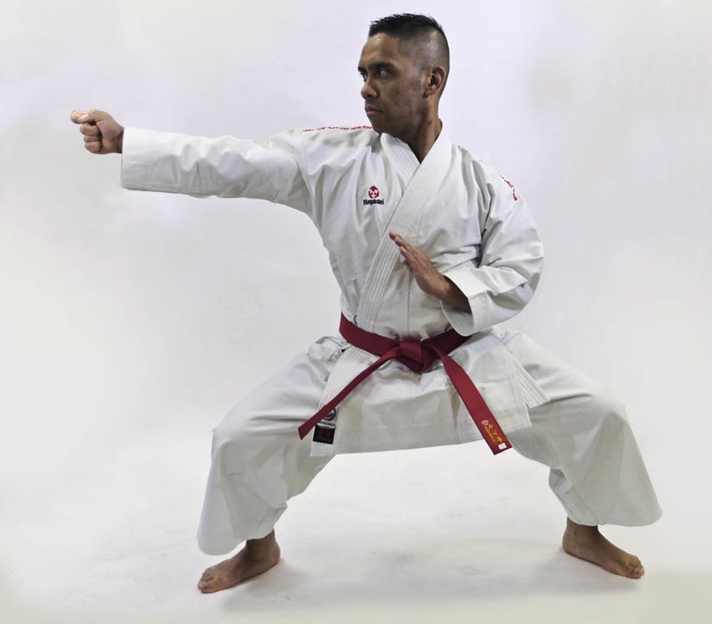 Hayashi WKF Karate-Gi KATAMORI - Red Embroidery, 0295-4