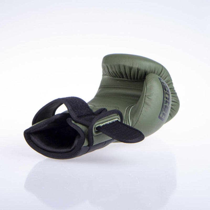 Fighter Sparring Boxing Gloves - khaki/black, FBG-002KB