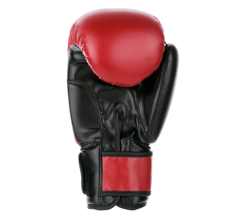 Fighter Synthetic Leather PU Basic Boxing Gloves  - red/black, 1376APURD