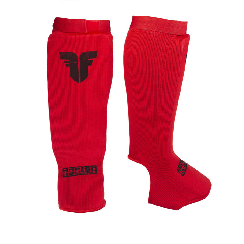 Cloth Fighter Competition Shin Instep Guard - red, FSG-003R