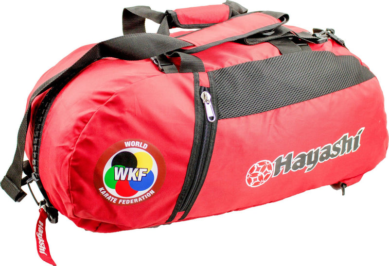 Backpack-Sportsbag combination “WKF” “WAKO” - red/black