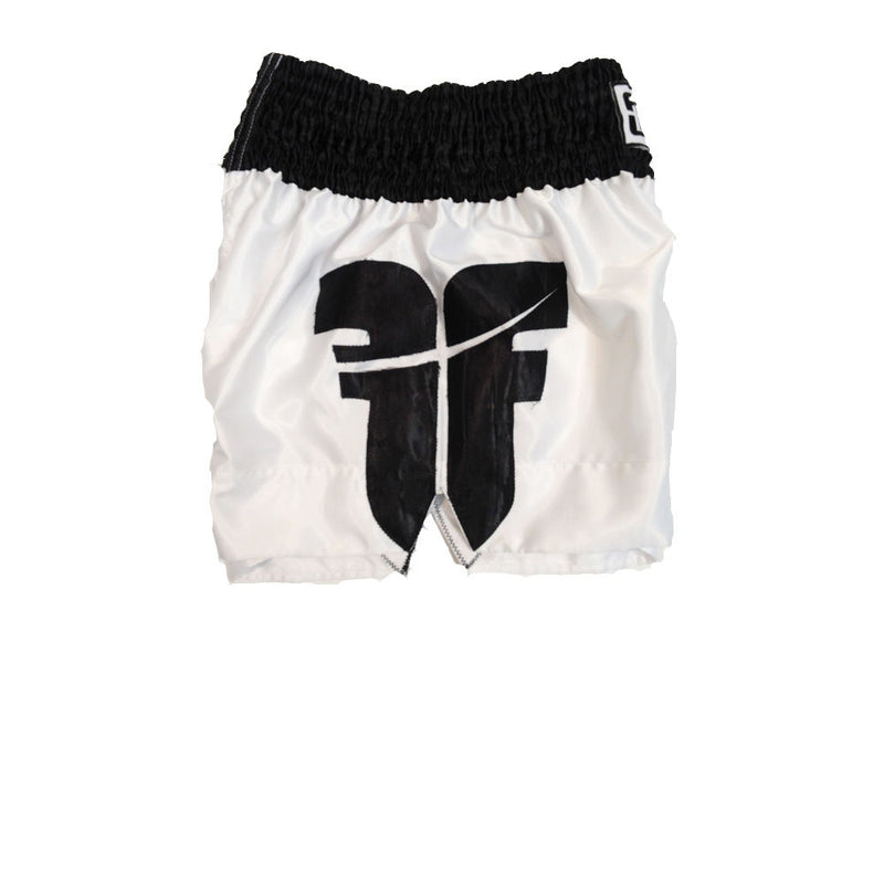 Fighter Thai Shorts - white/black, F010