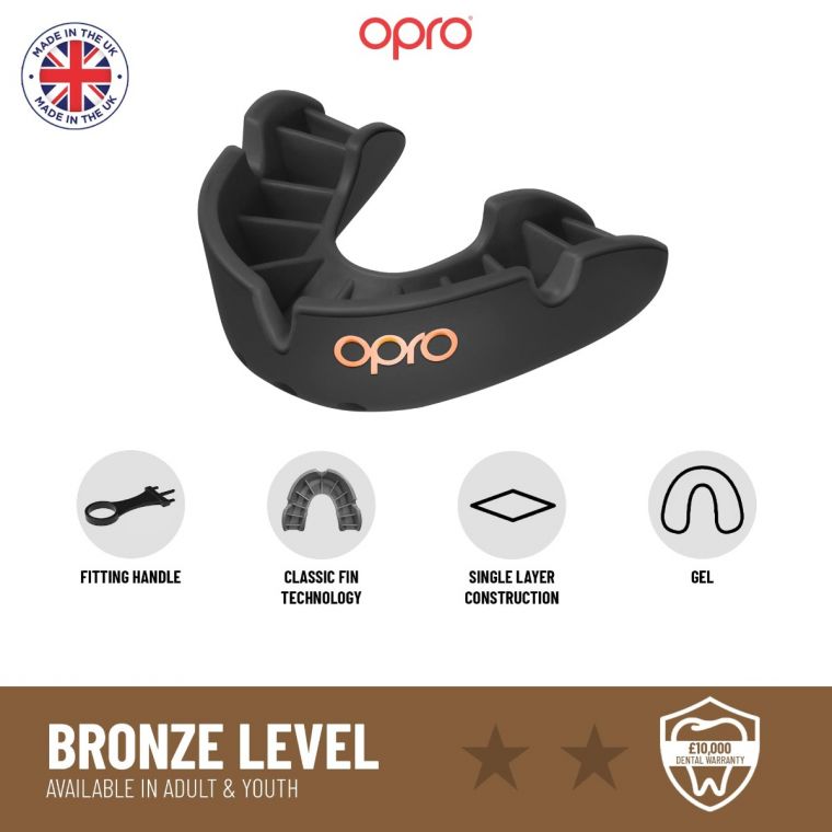 UFC EDITION Mouth Guard OPRO Bronze - Red