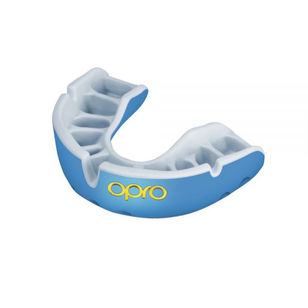 Mouth Guard OPRO Gold - Sky Blue/Prl