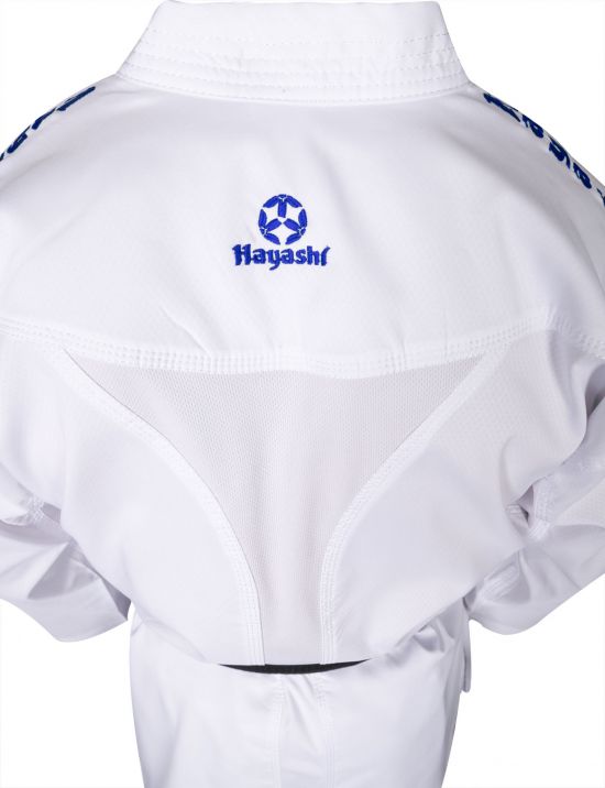Hayashi WKF Karate-Gi CHAMPION FLEXZ - White/Blue, 043-16