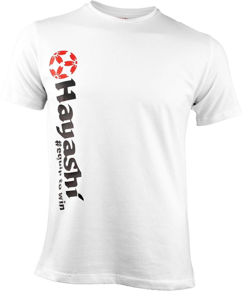 Hayashi T-Shirt “Equip to win” Vertical Perfection - white