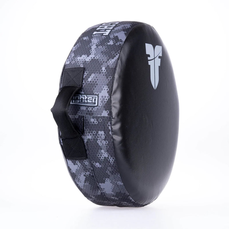 Fighter Round Shield - Life Is A Fight - Grey Camo, FKSH-33