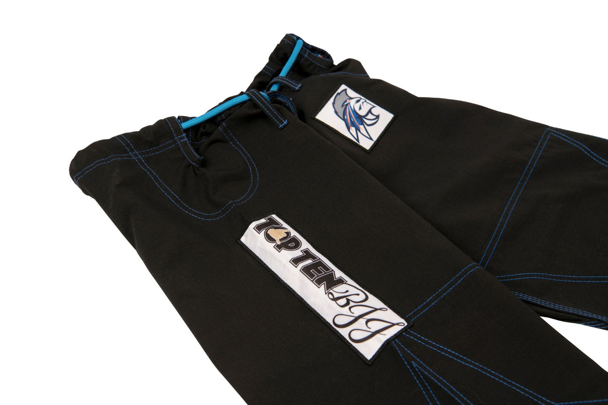 Top Ten Brazilian Jiu Jitsu Uniform Mohicans - Black