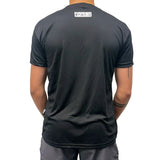 Camiseta de entrenamiento de combate, color negro y blanco, FTSF-01W
