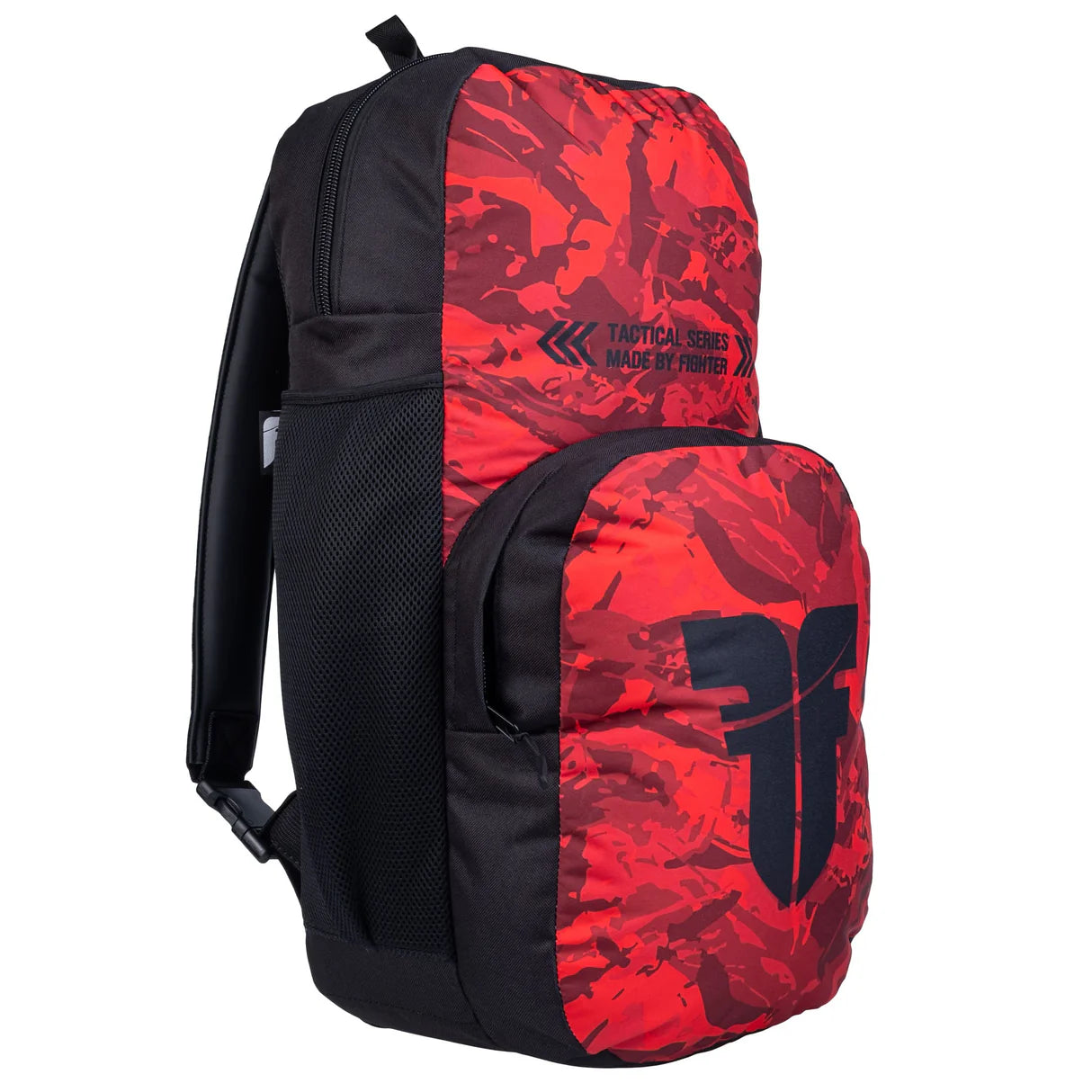 Fighter Backpack M - bush/camo/red
