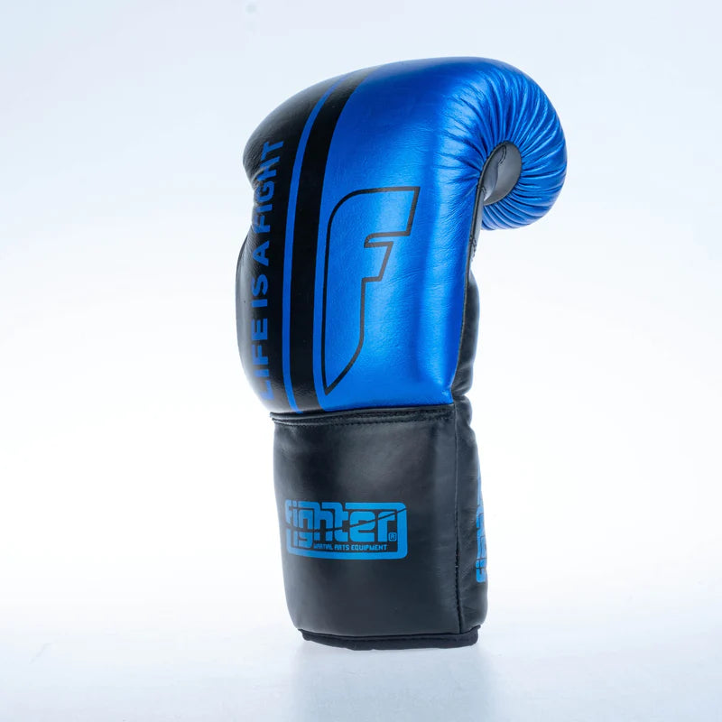 Fighter Boxing Gloves Competition - blue, FBGF-002BL