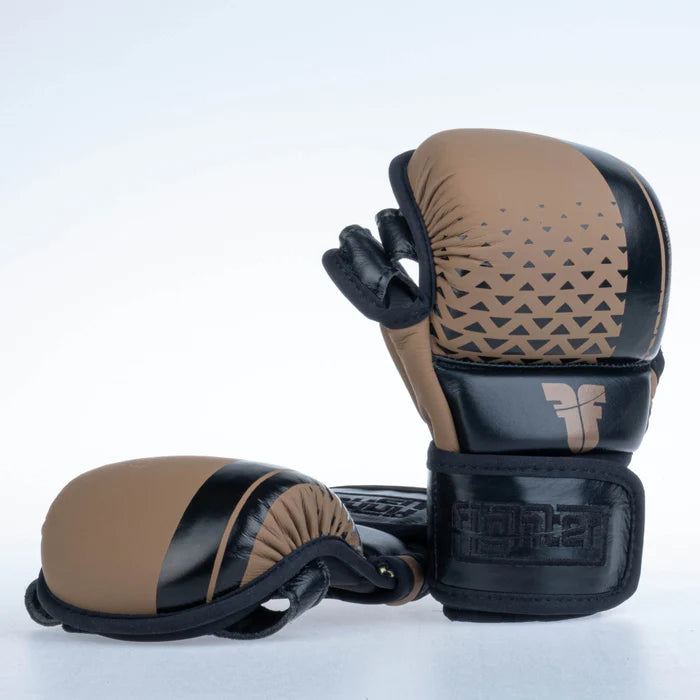 Fighter MMA Gloves Pro - black/brown, FMGL-PRO-001