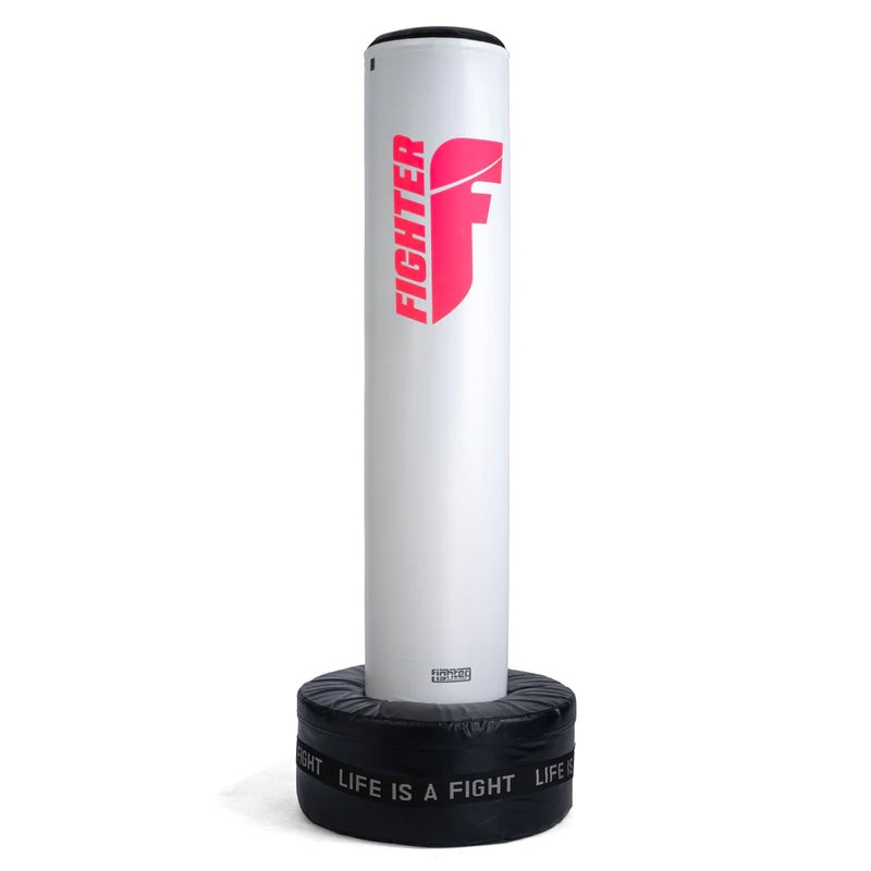 Fighter Free-Standing Boxing Bag Classic - white/pink