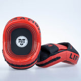 Escudo ovalado Fighter Pro pequeño, negro y rojo, FSMPR-002-RB