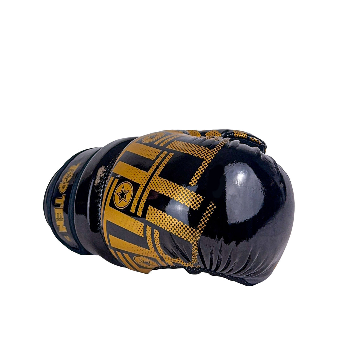 Guantes abiertos Prism Pointfighter TOP TEN en color rosa brillante y blanco