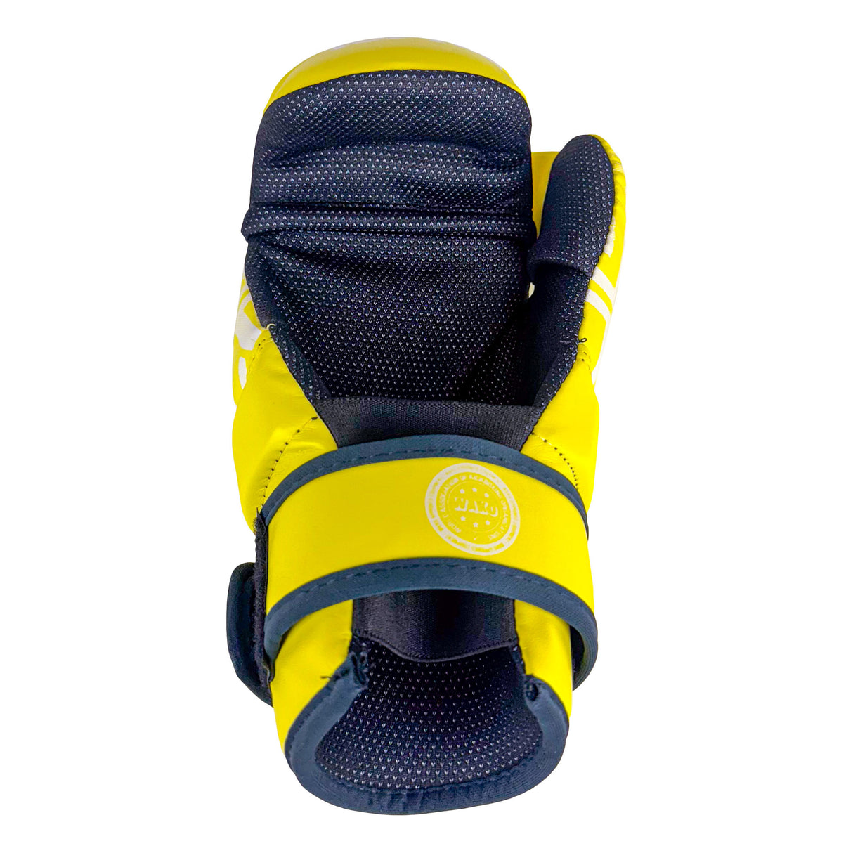 TOP TEN Glossy neon matte yellow /black Prism Pointfighter Open-Hand Gloves