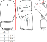 TOP TEN XLP Blue /White Boxing gloves, 2268-61