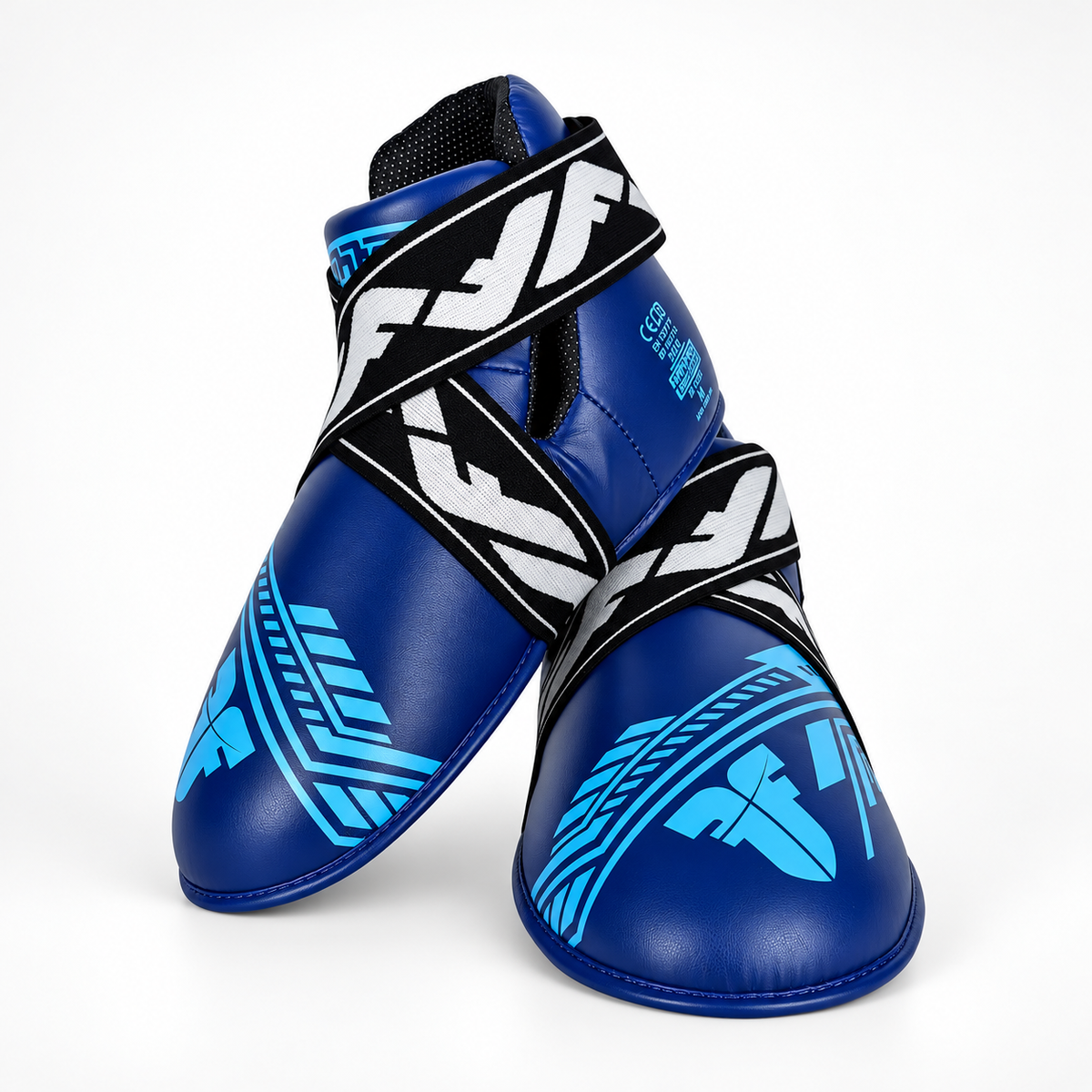 Equipo de protección para pies de luchador, edición SGP, color azul
