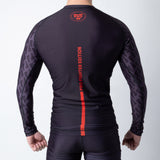 Camiseta Rashguard Fighter de manga larga, color negro, FRG-02