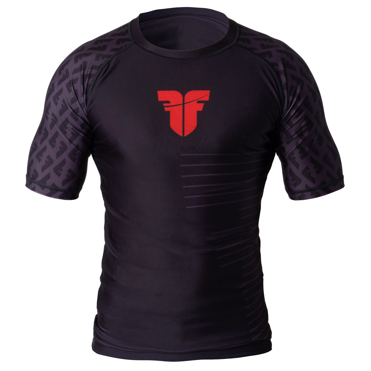 Camiseta Rashguard Fighter de manga larga, color negro, FRG-02