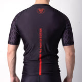 Camiseta Rashguard Fighter de manga larga, color negro, FRG-02