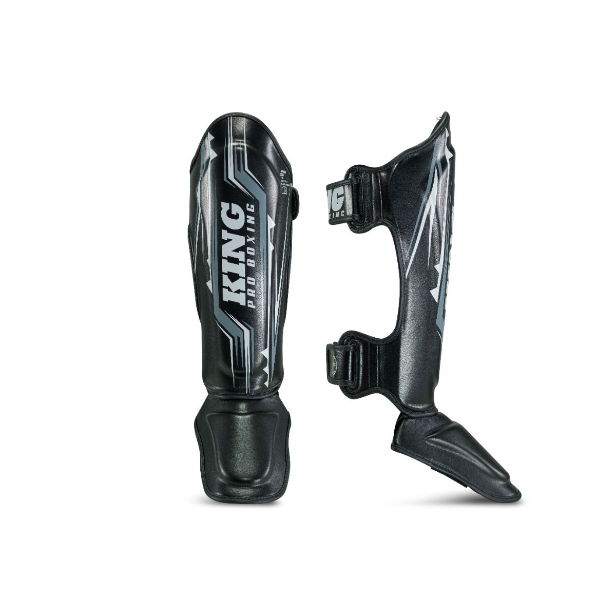 King Pro Boxing Shin Guards Spartan 1 - black, KPB/SG SPARTAN 1 ...