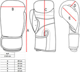Guantes de kickboxing TOP TEN STAR XLP WAKO en rojo y blanco, 2068-4