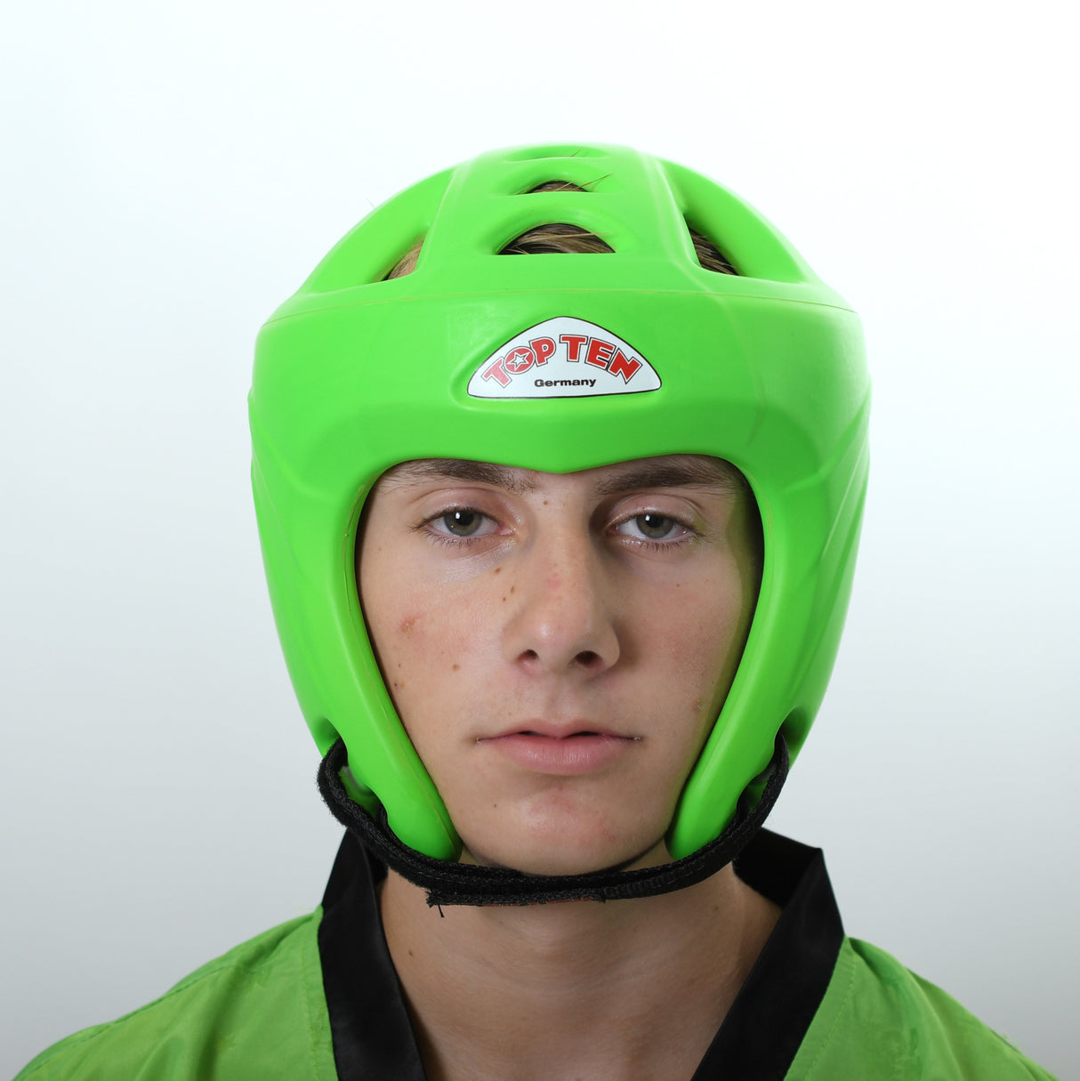 Top Ten Neon Green Avantgarde Head Guard