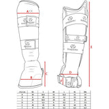 Protección para pies y espinillas Hayashi WKF - Rojo, 343-4