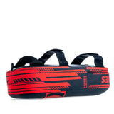 Almohadilla de patada tailandesa de combate MAXI - negra/roja