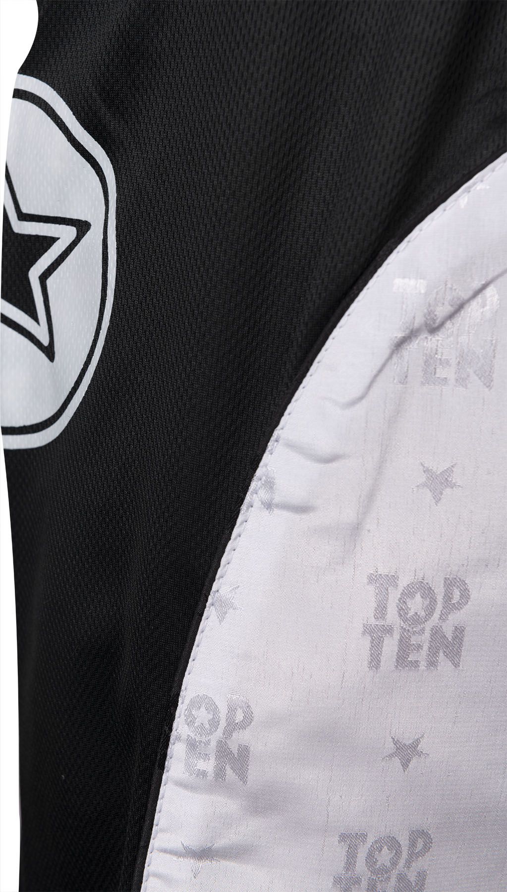 Uniforme Top Ten Mesh modelo 16841 - Blanco/Negro