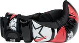 Guantes abiertos Prism Pointfighter TOP TEN en color rosa brillante y blanco