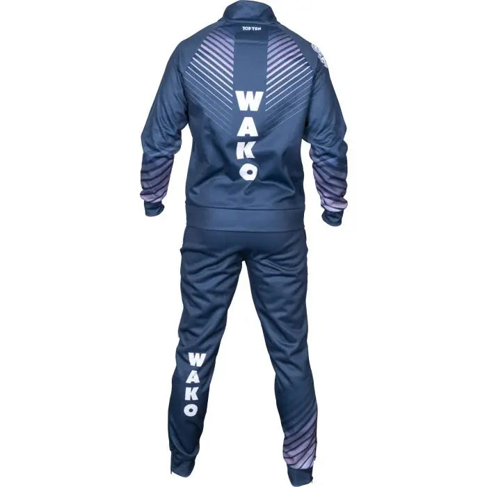 Top Ten Tracksuit WAKO RAIL blue white Fighters Inc. Martial Arts Equipment