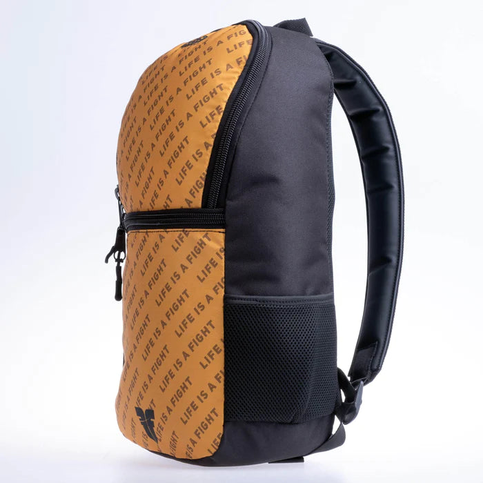 Fighter Backpack Size S - brown logo