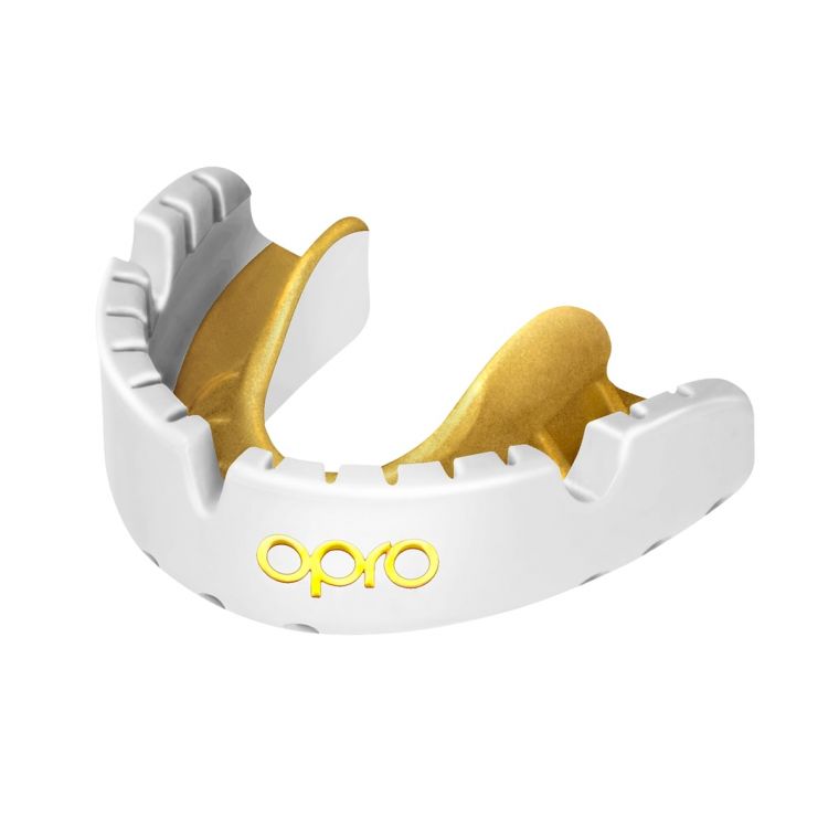 Mouth Guard OPRO GOLD FOR BRACES - white