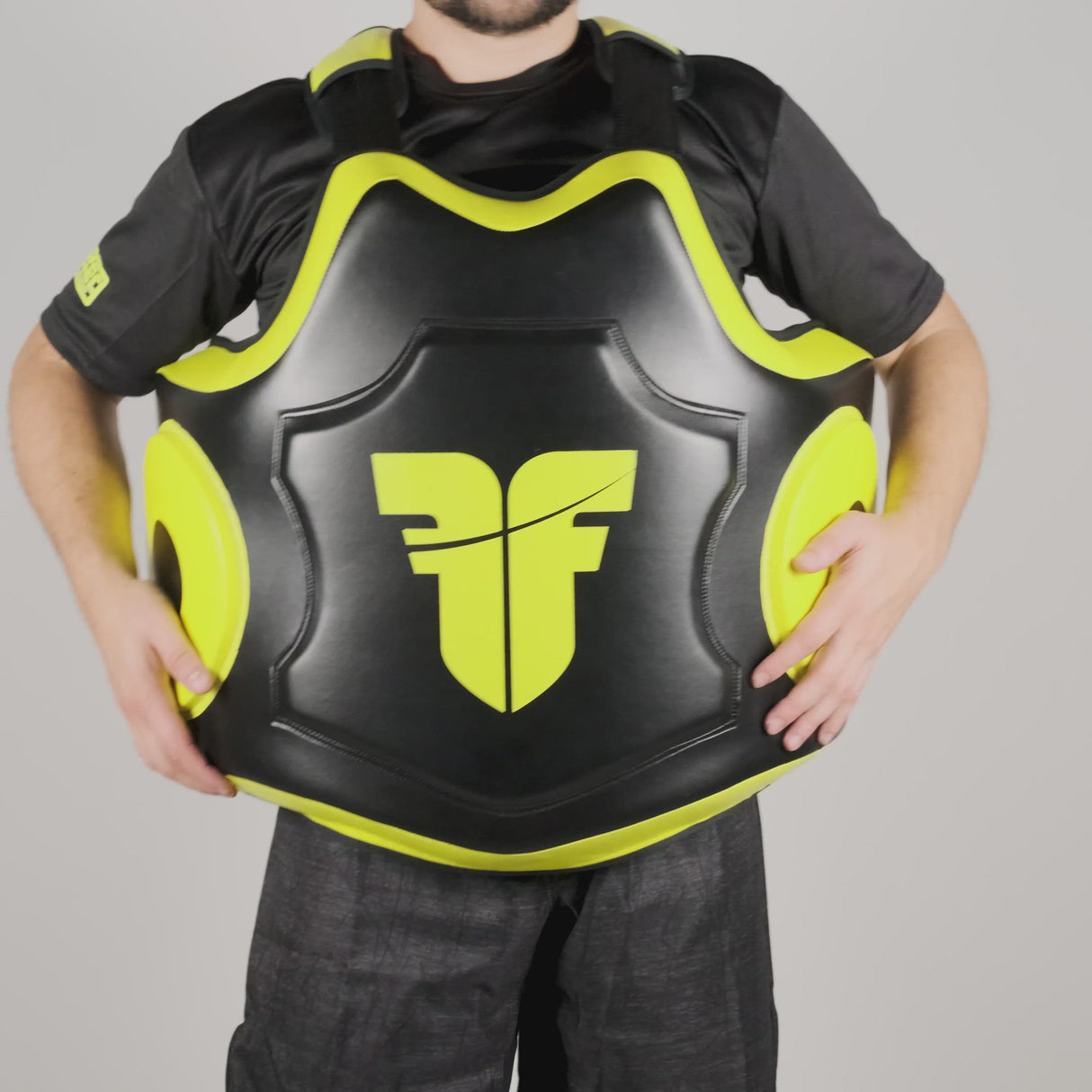 Belly pad Fighter Target - black/neon yellow