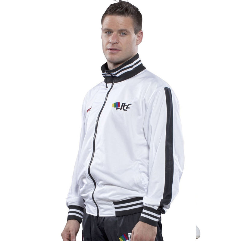 TOP TEN ITF  Tracksuit - white/black, 77201-1