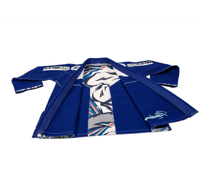 Top Ten Brazilian Jiu Jitsu Uniform Mohicans - Blue