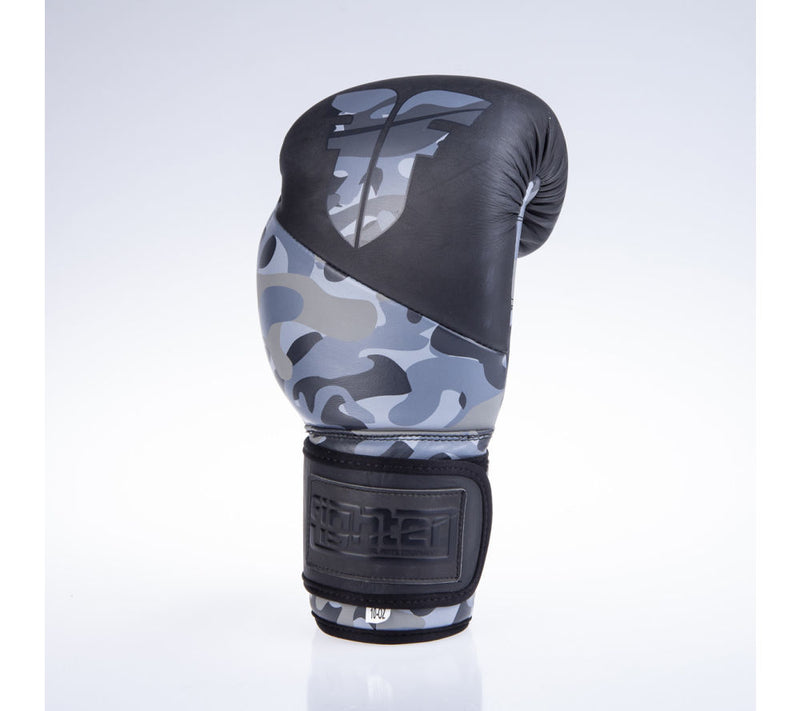 Fighter SPLIT Boxing Gloves - black/camo, FBG-001BBL