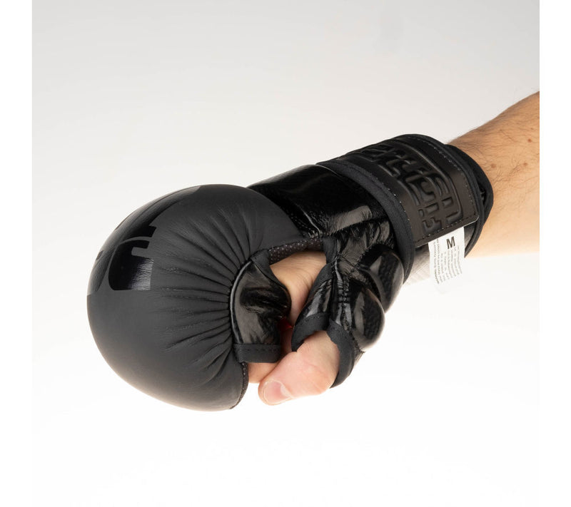 Fighter Training MMA Gloves - black logo, FMG-001